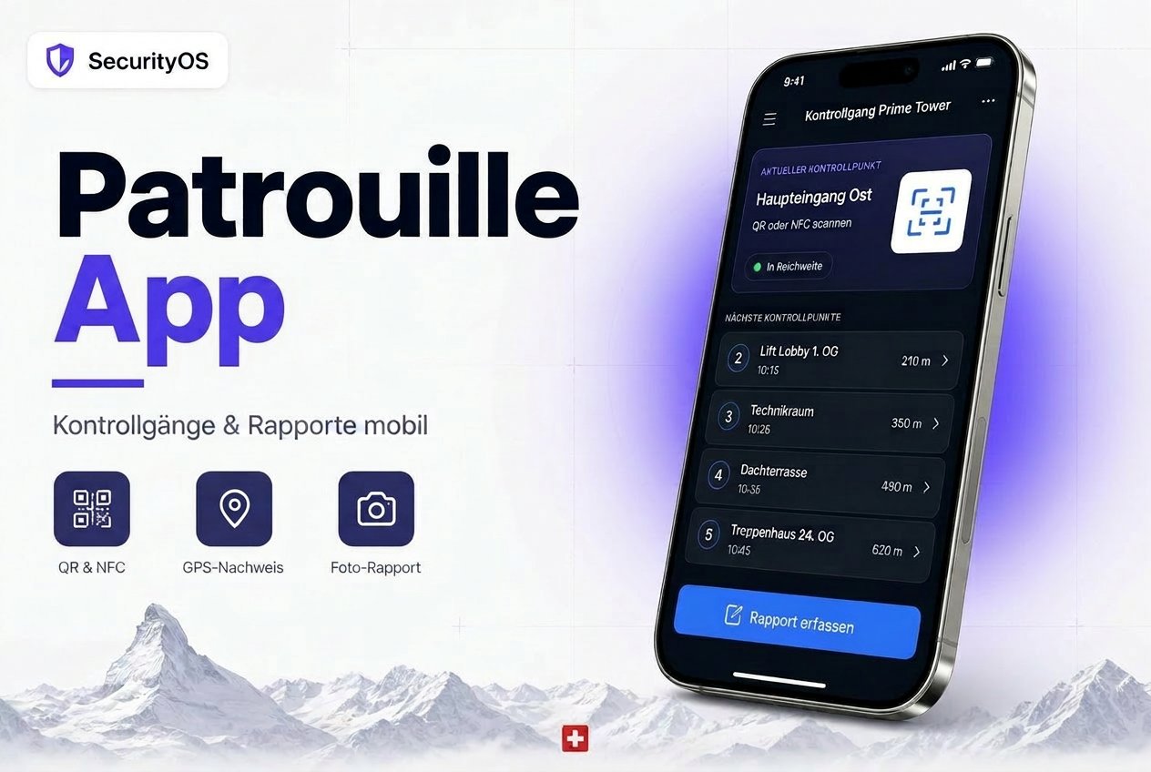 Patrouillen Rapport App – SecurityOS